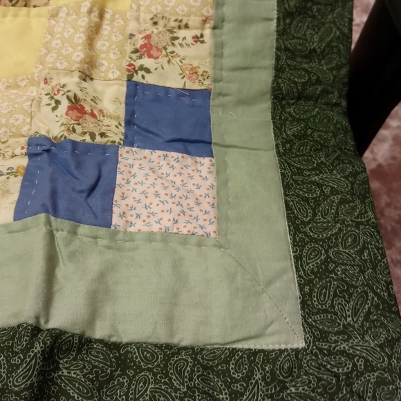 OBAC INT'L Quilted Pillow Sham Patchwork Pattern 26x24" - Picture 4 of 9